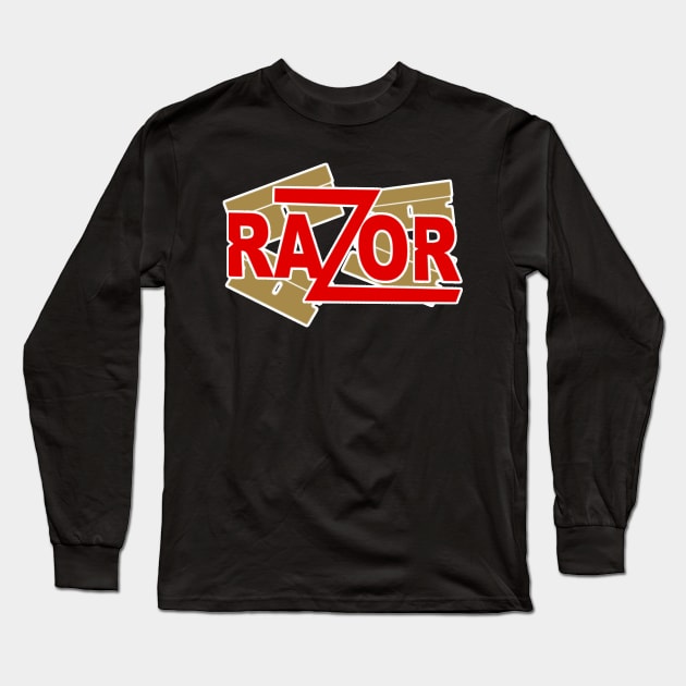 razor bad guy Long Sleeve T-Shirt by jasonwulf